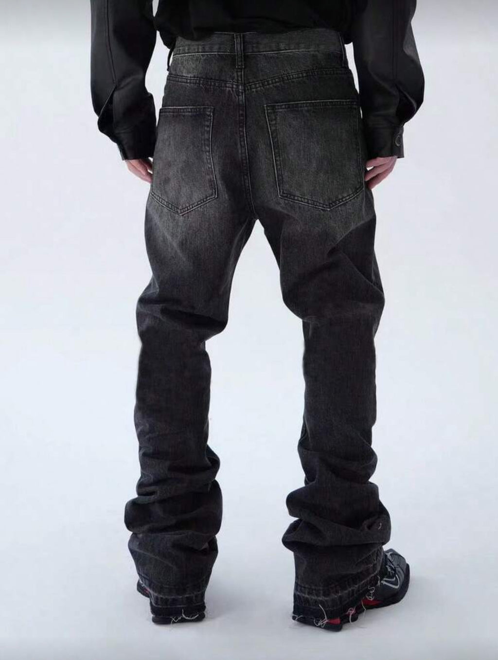 plus size black jeans for men