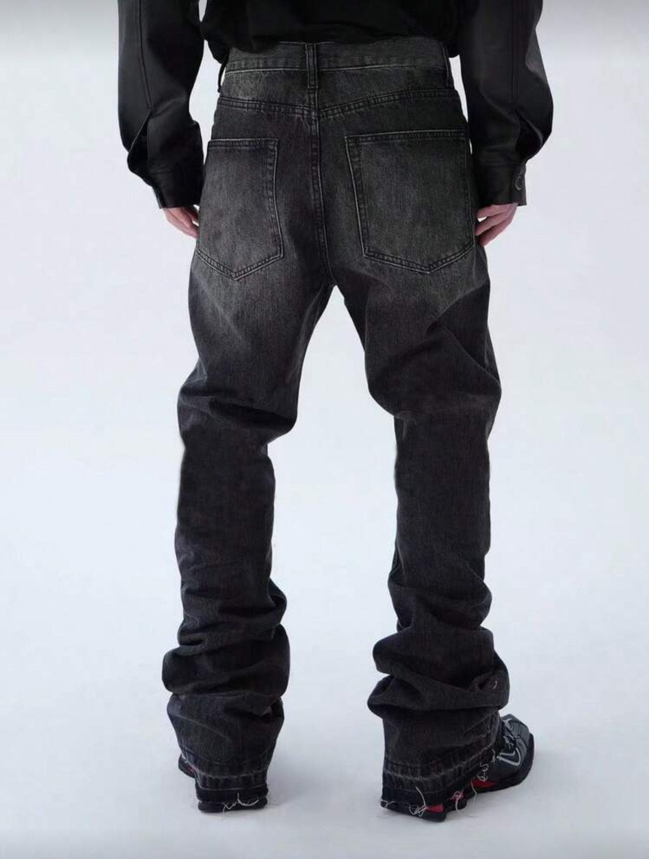 plus size black jeans for men